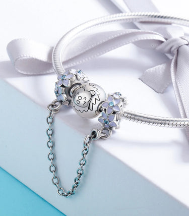 Сребърна осигурителна верижка „Шепнещо ухание“