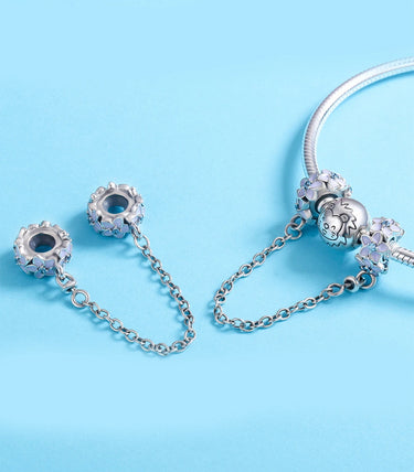 Сребърна осигурителна верижка „Шепнещо ухание“