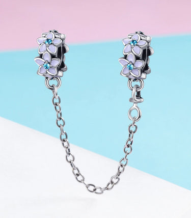 Сребърна осигурителна верижка „Шепнещо ухание“