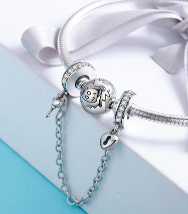 Сребърна осигурителна верижка „Завинаги свързани“