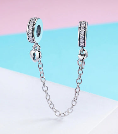 Сребърна осигурителна верижка „Завинаги свързани“