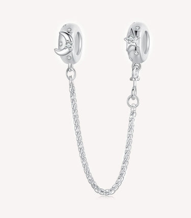 Сребърна осигурителна верижка „Звезден път“