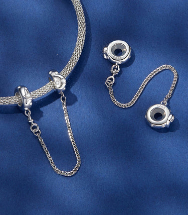 Сребърна осигурителна верижка „Звезден път“