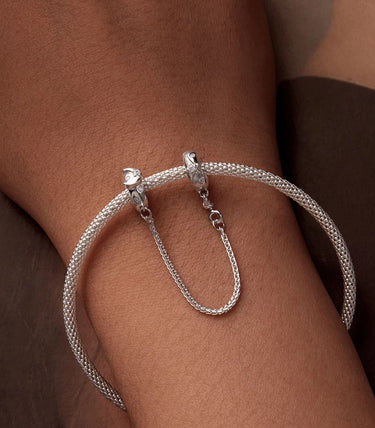 Сребърна осигурителна верижка „Звезден път“