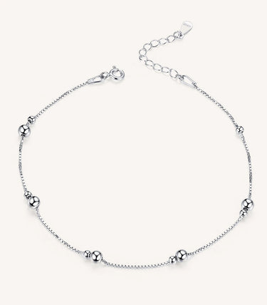 Сребърна гривна за крак „Финес“