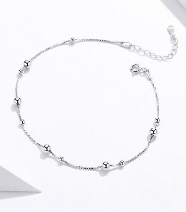 Сребърна гривна за крак „Финес“