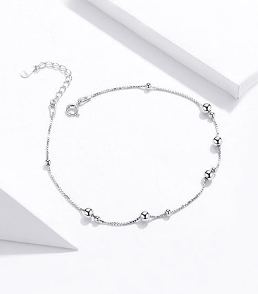 Сребърна гривна за крак „Финес“