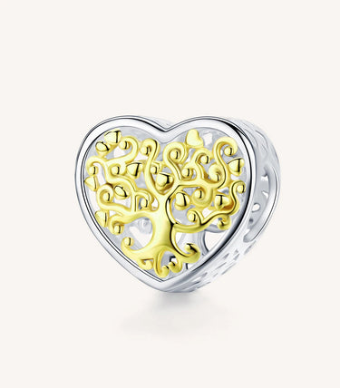 Сребърна талисман „Златна любов“