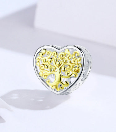 Сребърна талисман „Златна любов“