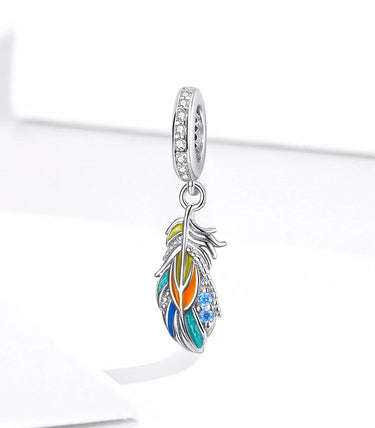 Сребърна висулка „Блести със своите цветове!“