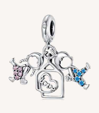 Сребърна висулка „Братче и сестриче“