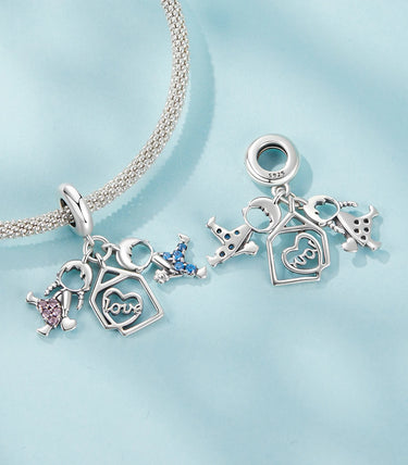 Сребърна висулка „Братче и сестриче“