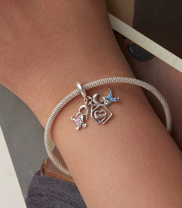 Сребърна висулка „Братче и сестриче“