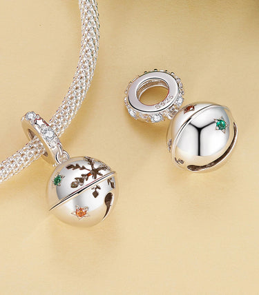 Сребърна висулка „Коледен звън“