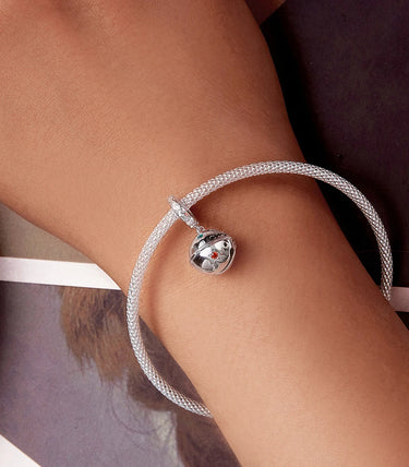 Сребърна висулка „Коледен звън“