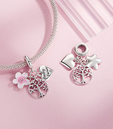 Сребърна висулка „Коренът е всичко“