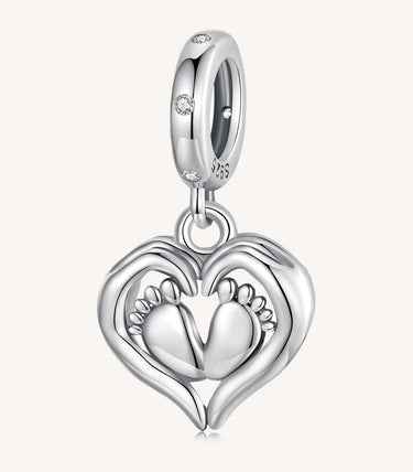 Сребърна висулка „Любов в една шепа”