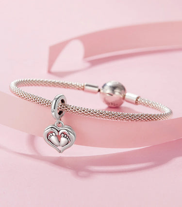 Сребърна висулка „Любов в една шепа”