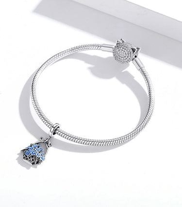 Сребърна висулка „Пролетна кошничка за теб!“