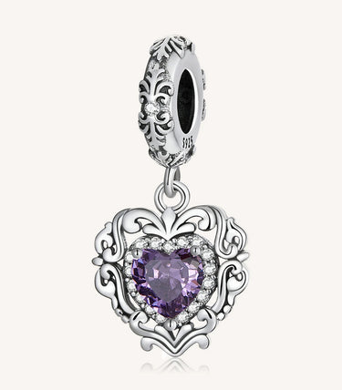 Сребърна висулка „С благородно сърце“