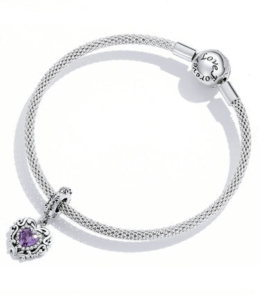 Сребърна висулка „С благородно сърце“