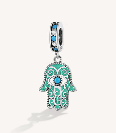 Сребърна висулка „Символът Хамса“