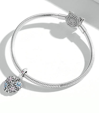 Сребърна висулка „Свежи маргаритки“