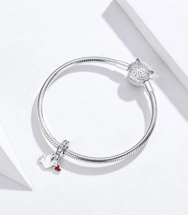 Сребърна висулка „Ти носиш любовта“