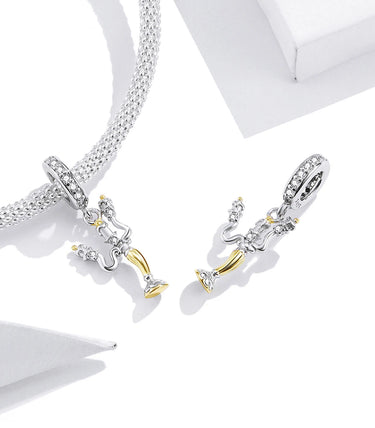 Сребърна висулка „Вълшебен свещник“