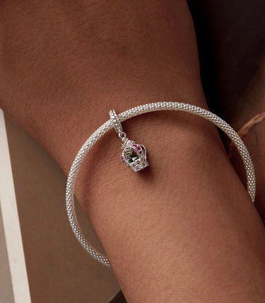 Сребърна висулка „За кралицата в теб“