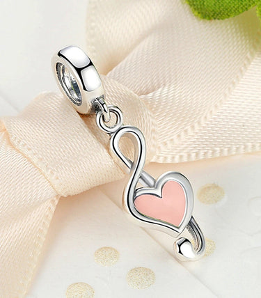 Сребърна висулка „За музиката с любов“