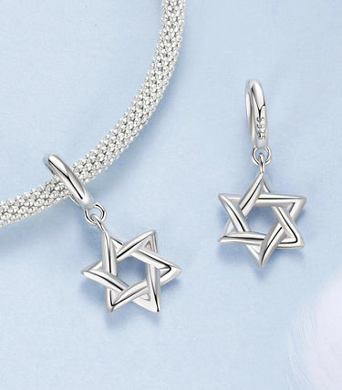 Сребърна висулка „Звездата на Давид“