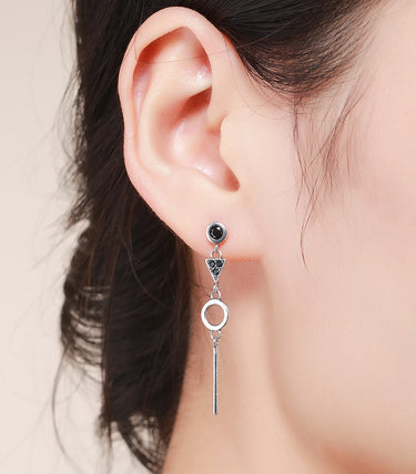 Сребърни обеци „Абстракт“