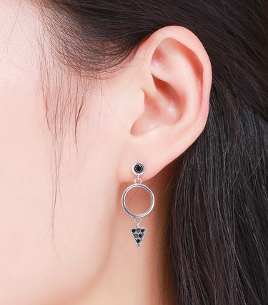 Сребърни обеци „Абстракт“