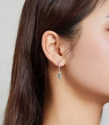 Сребърни обеци „Блести със своите цветове!“