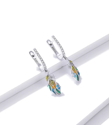 Сребърни обеци „Блести със своите цветове!“