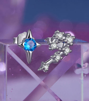 Сребърни обеци "Близнаци"