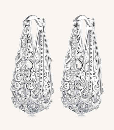 Сребърни обеци „Брилянс“