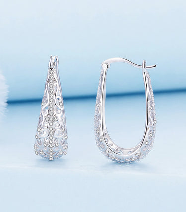 Сребърни обеци „Брилянс“