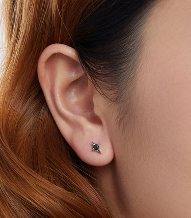 Сребърни обеци "Дева"