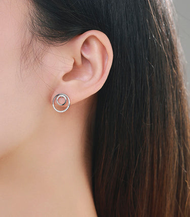 Сребърни обеци „Eclipse“