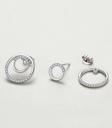 Сребърни обеци „Eclipse“