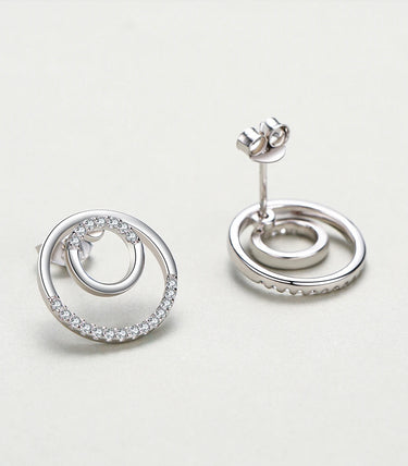 Сребърни обеци „Eclipse“