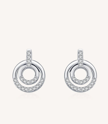 Сребърни обеци „Equilibre“