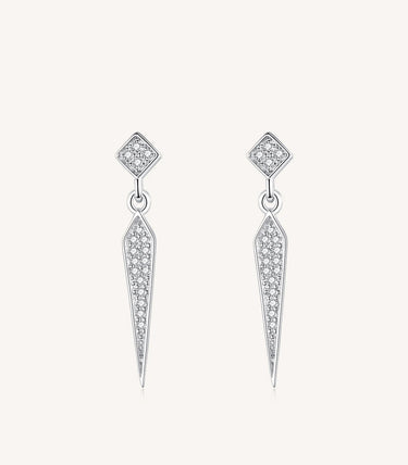 Сребърни обеци „Flare“