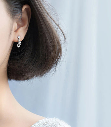 Сребърни обеци „Gentle bloom“