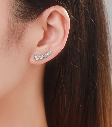 Сребърни обеци „Glamour“