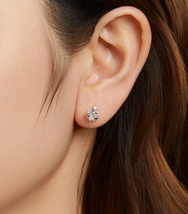 Сребърни обеци "Космическа искра"