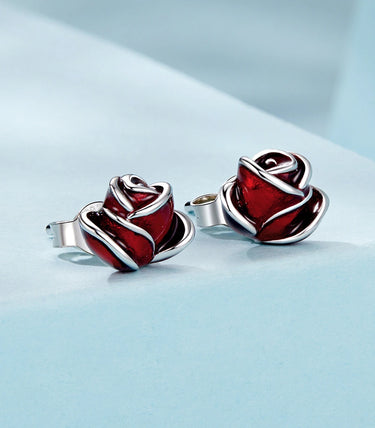 Сребърни обеци “Кралицата на цветята"