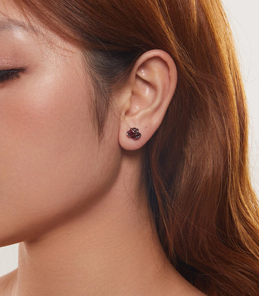 Сребърни обеци “Кралицата на цветята"